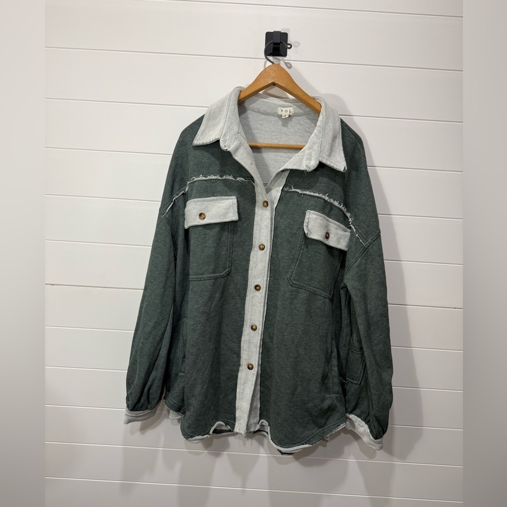 POL Boutique Button-Up Shacket